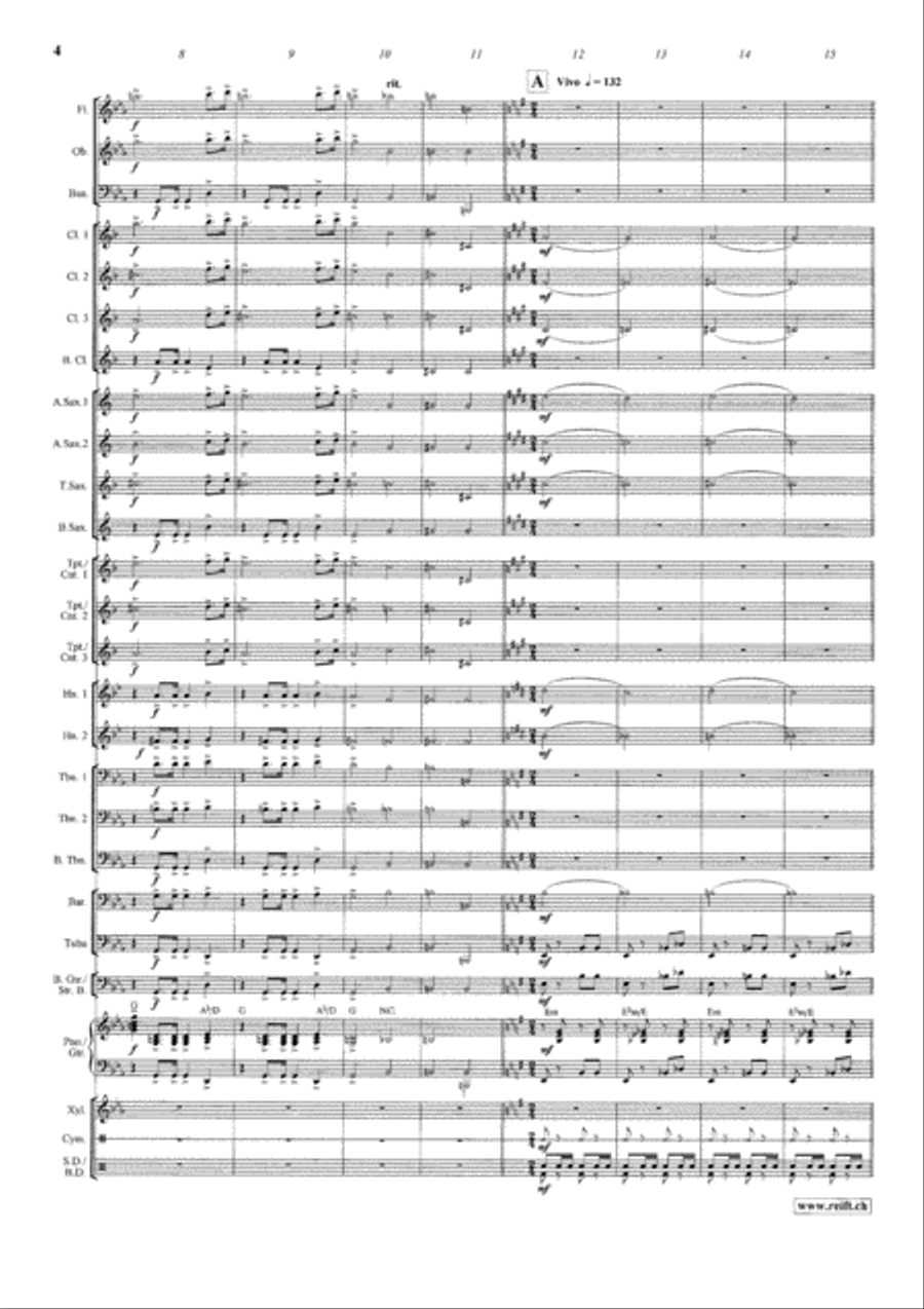 Cossack Ride Concert Band scores gallery preview page 5