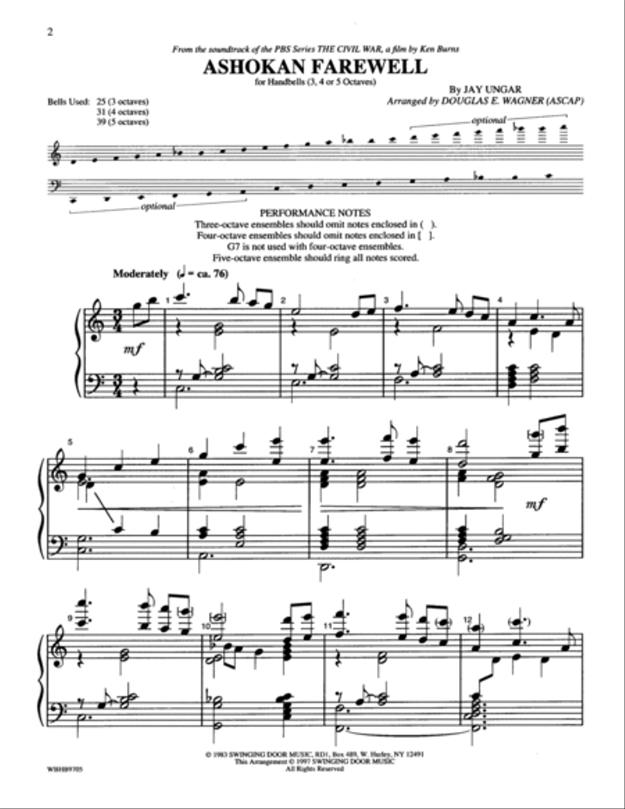 Ashokan Farewell 5-Octaves scores gallery preview page 2