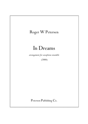 Book cover for In Dreams for Saxophone Ensemble