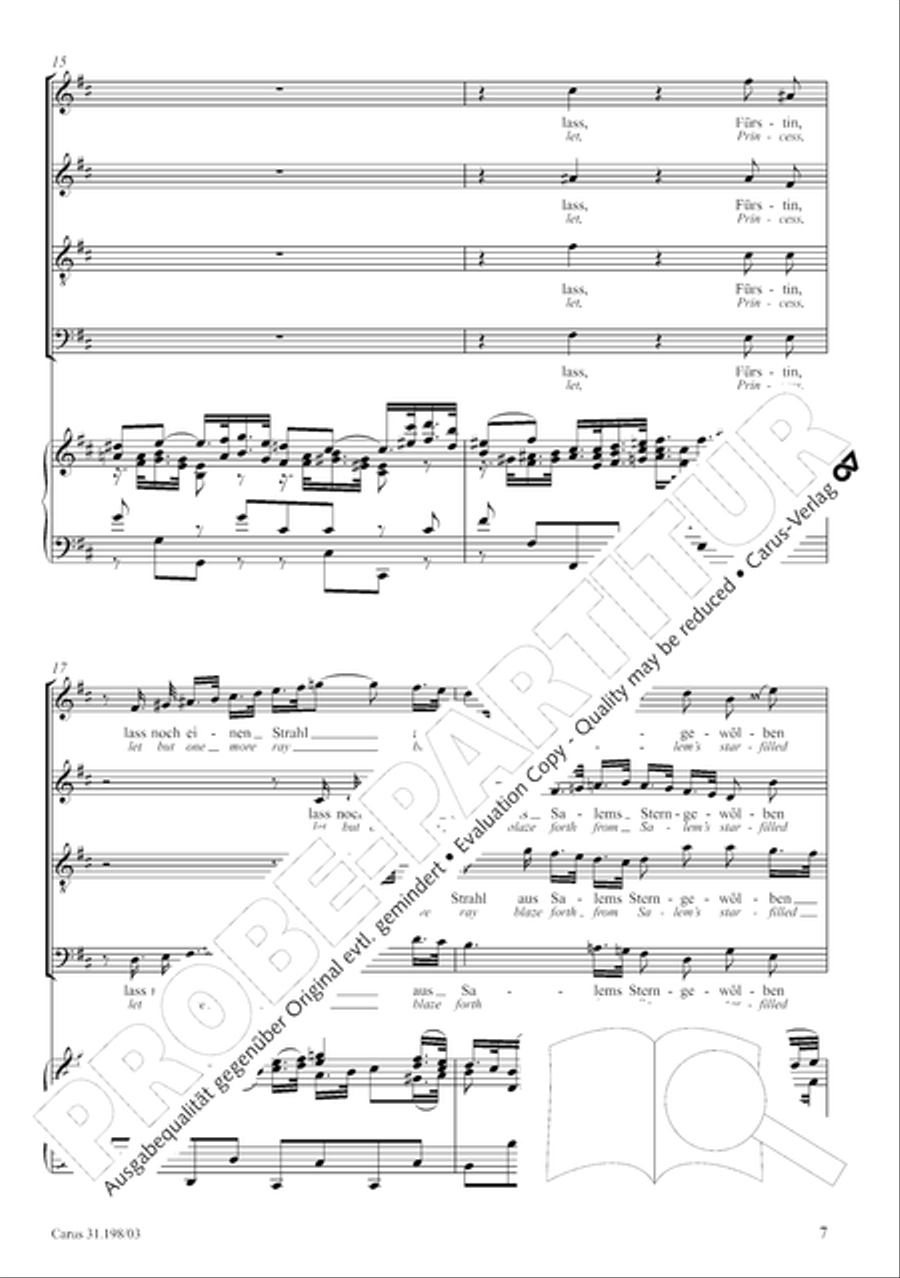 Let, Princess, let but one more ray (Lass, Furstin, lass noch einen Strahl) 4-Part scores gallery preview page 8