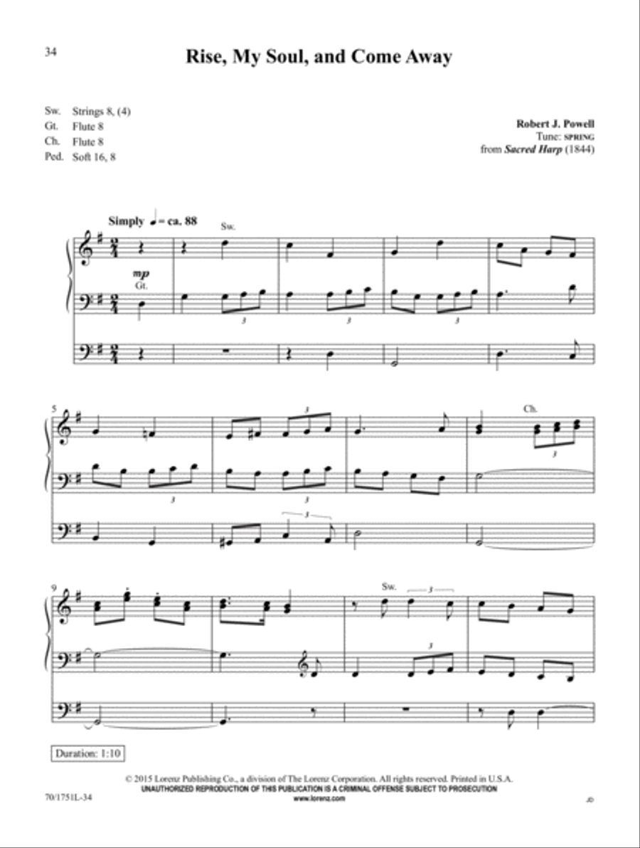 From Penitence to Glory Organ Solo scores gallery preview page 13