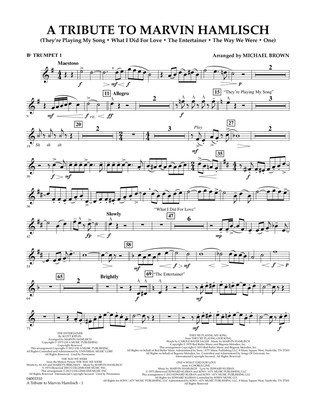 A Tribute To Marvin Hamlisch - Bb Trumpet 1