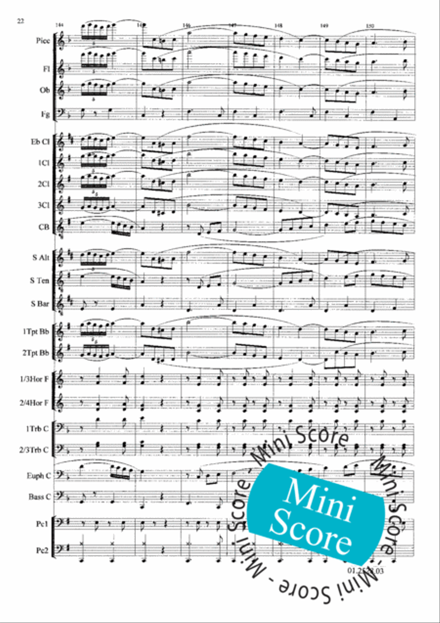 Al Centenario Concert Band scores gallery preview page 26