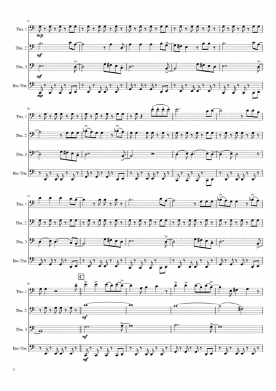 Viva La Vida Viva La Vida Brass Ensemble scores gallery preview page 2