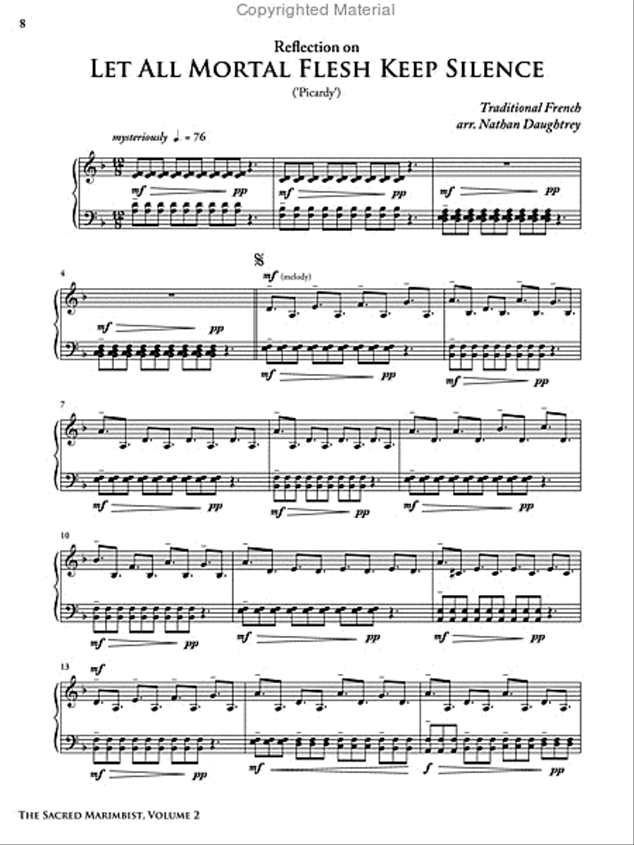 Sacred Marimbist, The, Volume 2 Marimba scores gallery preview page 3