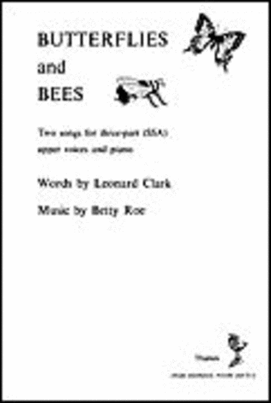 Betty Roe: Butterflies And Bees SSA scores gallery preview page 1