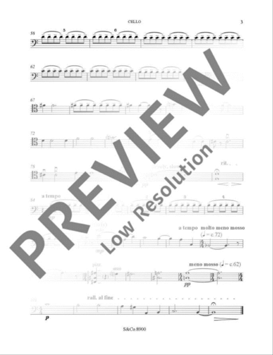 It Never Rains Cello scores gallery preview page 18