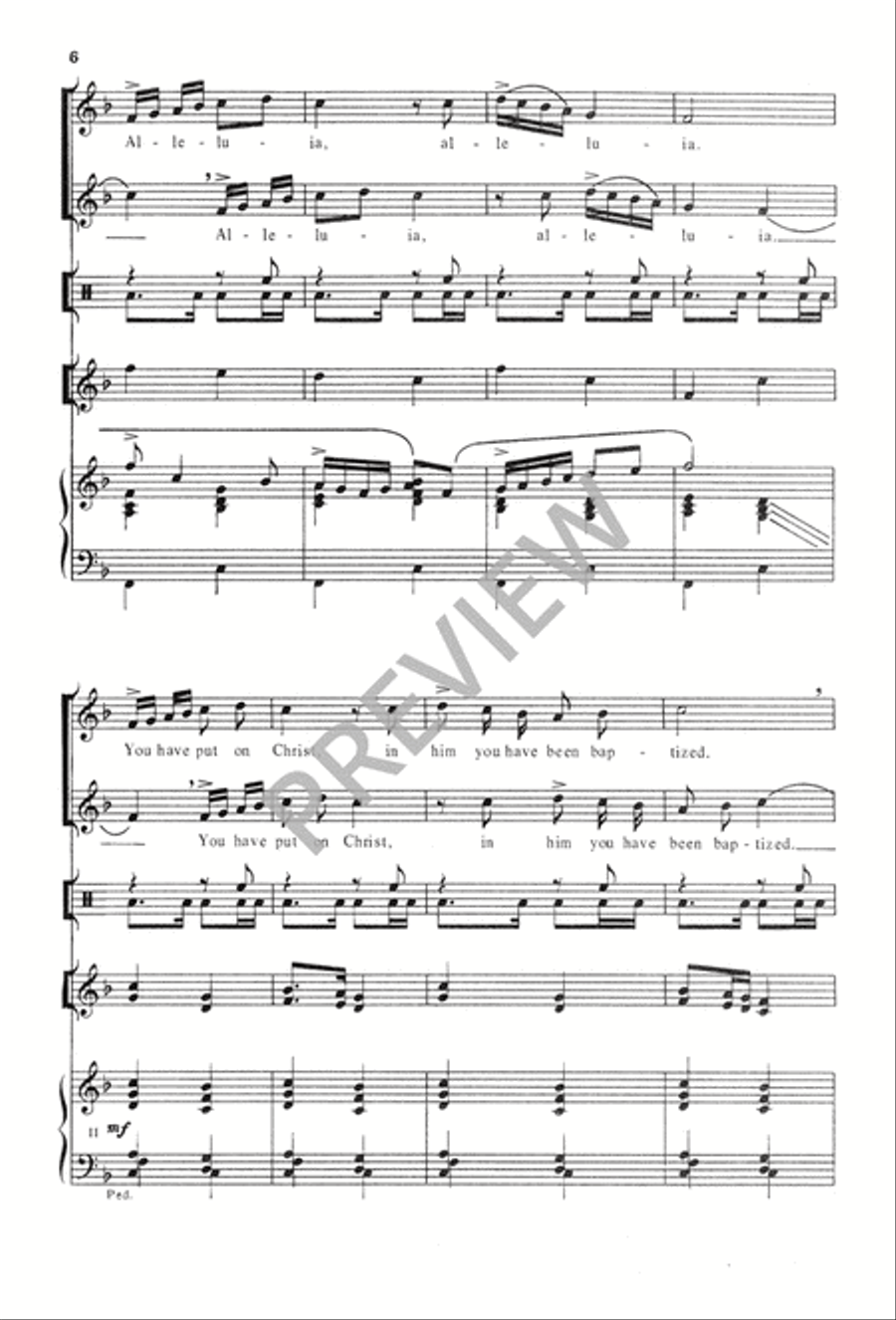 You Have Put On Christ Unison Choir scores gallery preview page 7