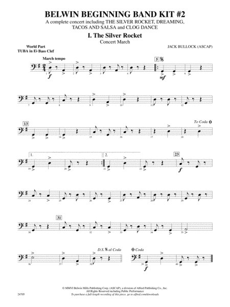 Belwin Beginning Band Kit #2: (wp) E-flat Tuba B.C.