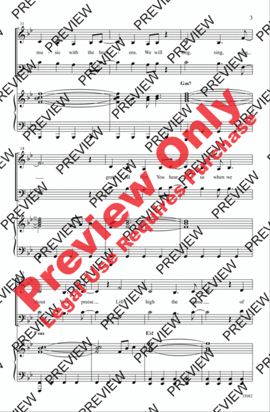 Sing, Sing, Sing Sing, Sing, Sing 4-Part scores gallery preview page 3
