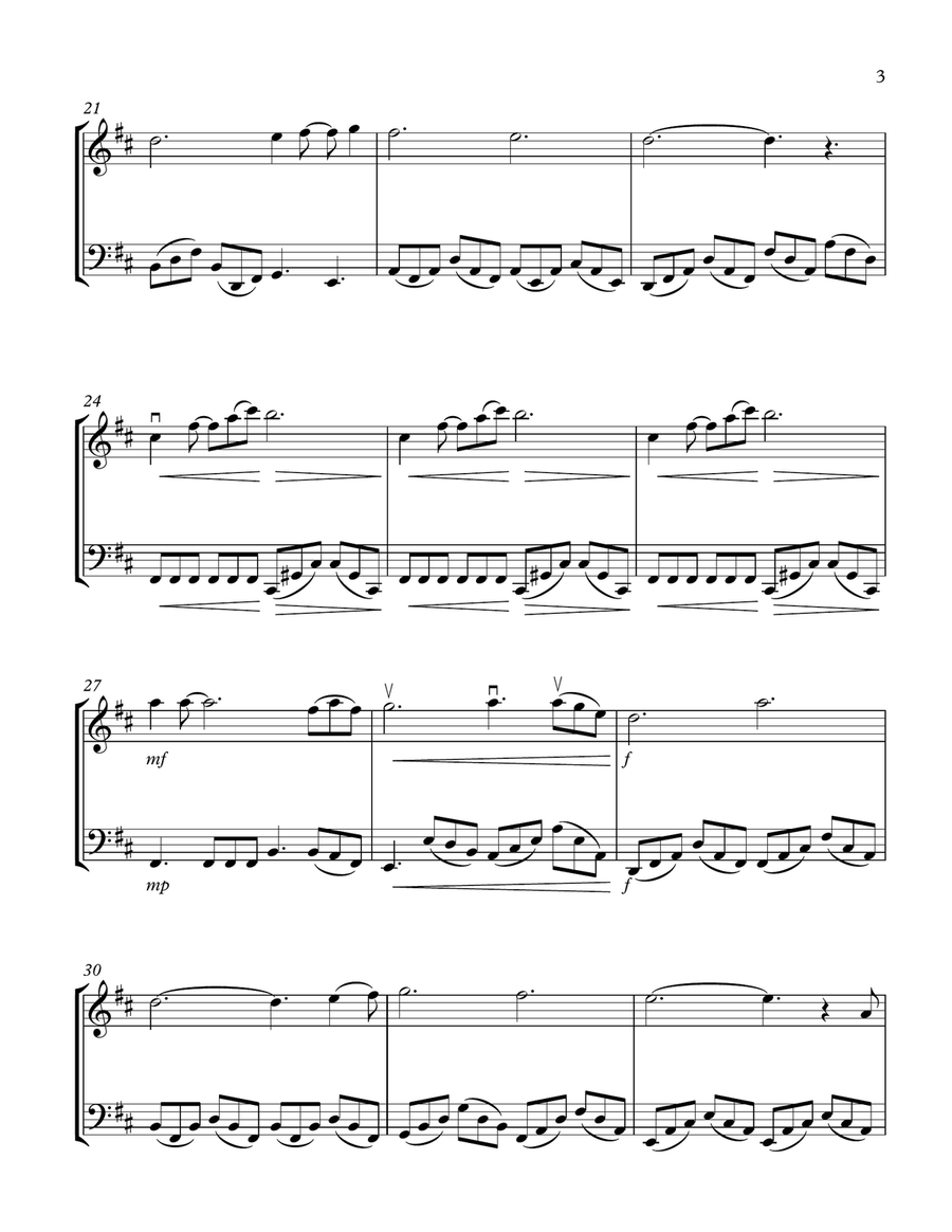 Can't Help Falling In Love String Duet scores gallery preview page 3