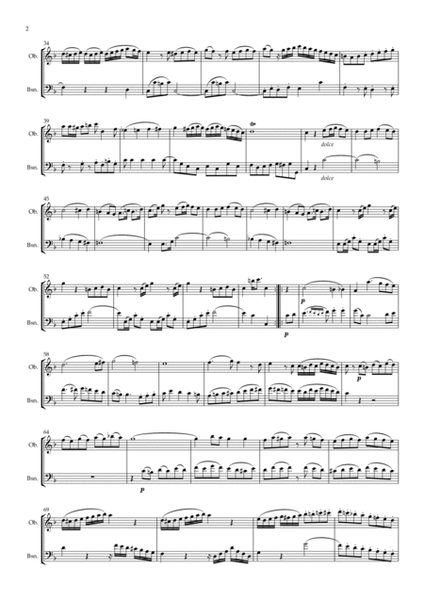 Beethoven: Wind Duet WoO 27 No.2 (Complete) - double reed duet (Ob./C.A. or Ob./Bsn.)) image number null