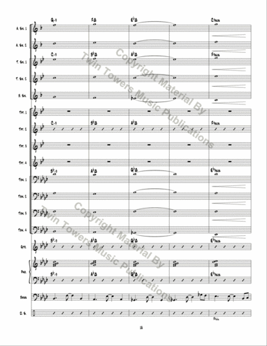 Optimistic Toasters Jazz Ensemble scores gallery preview page 19