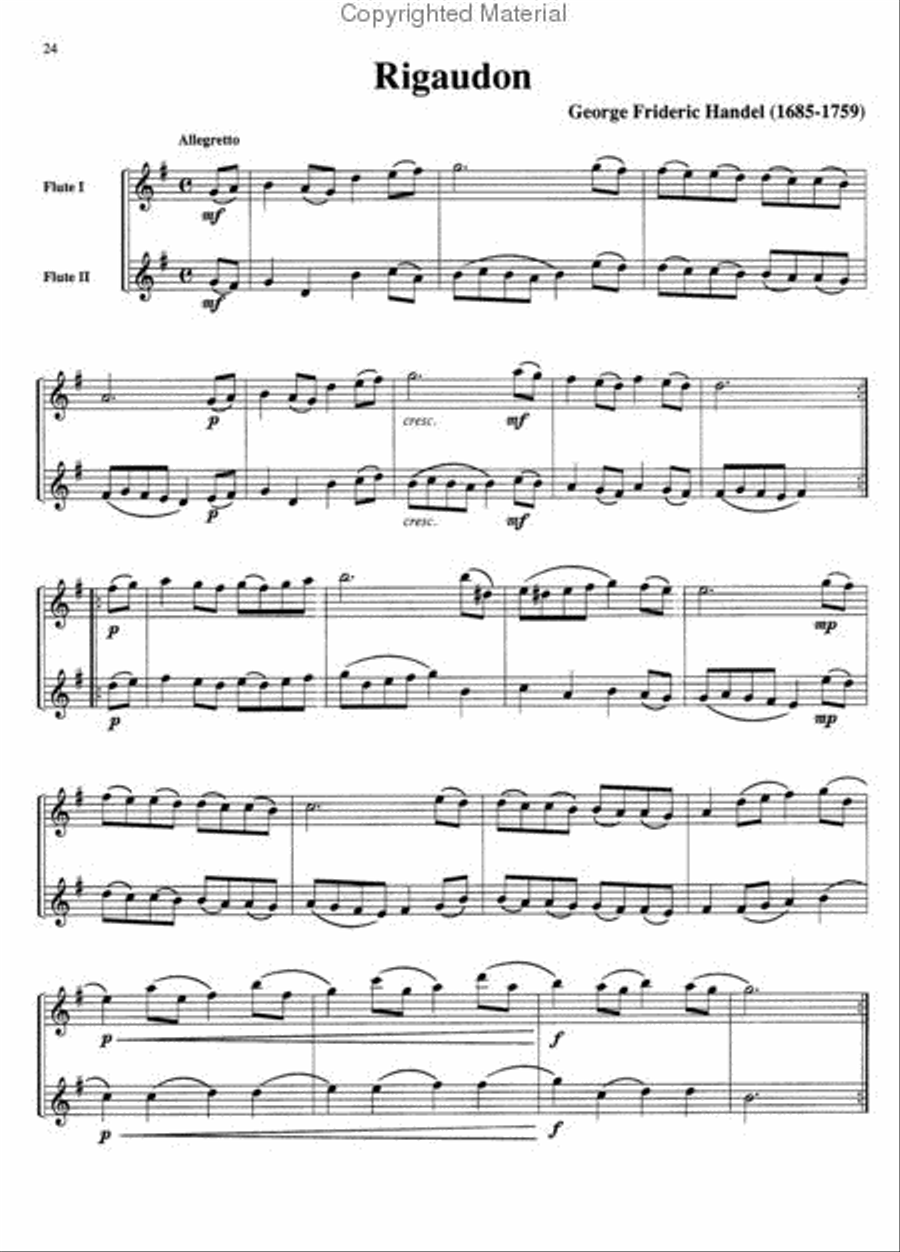 Belwin Master Duets (Flute), Volume 2 Flute Duet scores gallery preview page 3