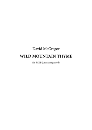 Wild Mountain Thyme (SATB)