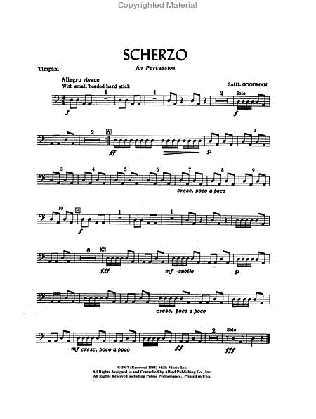 Scherzo for Percussion