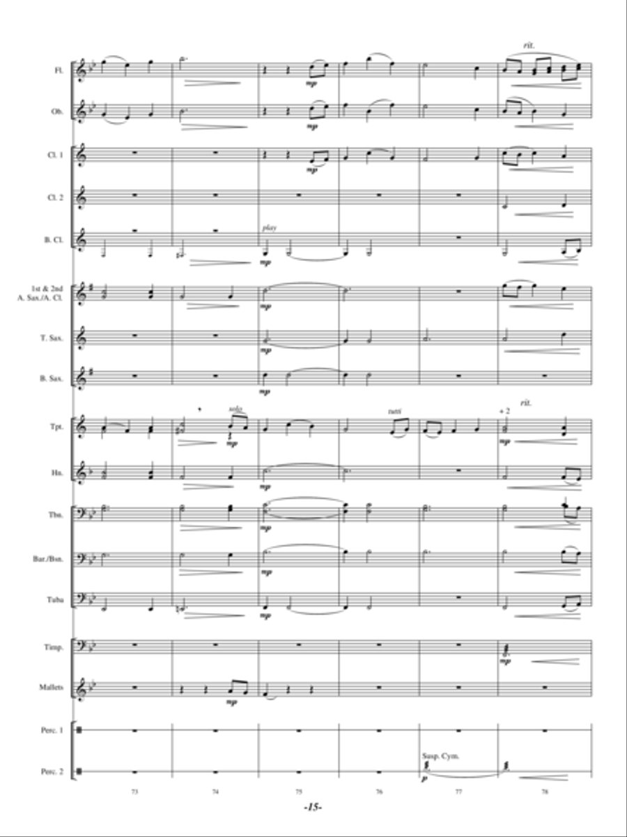 Whispering Ridge Whispering Ridge Concert Band scores gallery preview page 14