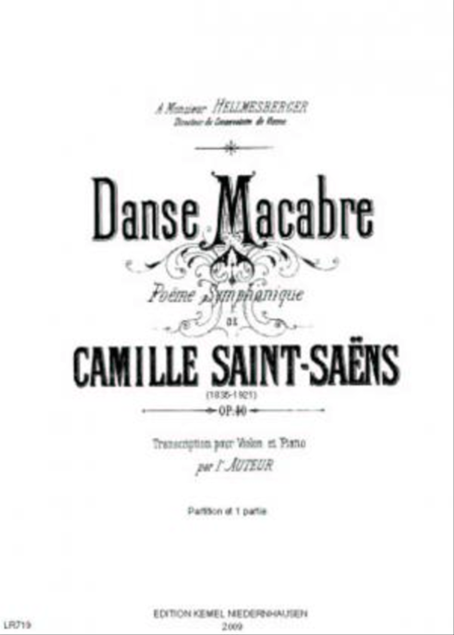Danse macabre Violin Solo scores gallery preview page 1