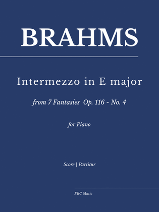 Book cover for Brahms: Intermezzo Op. 116, No. 4 as played by Víkingur Ólafsson