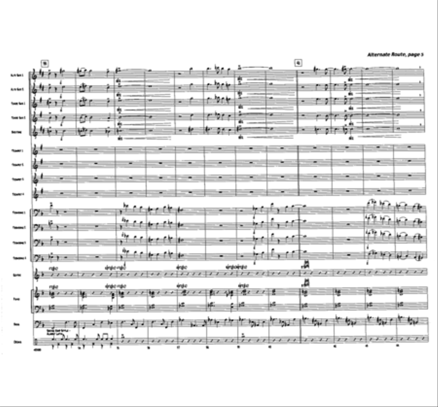 Alternate Route Jazz Ensemble scores gallery preview page 5