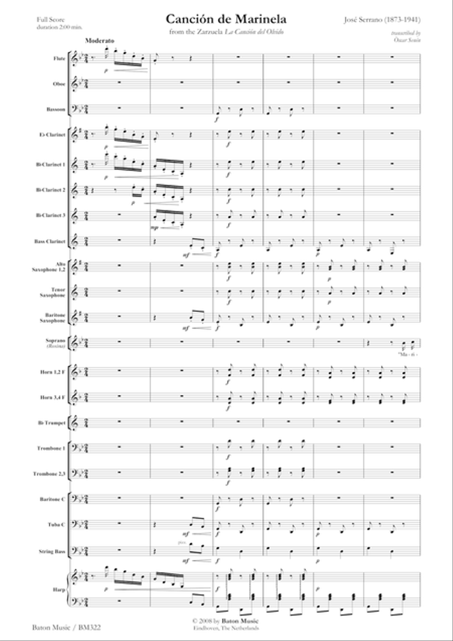 Canción de Marinela Canción de Marinela Concert Band scores gallery preview page 2