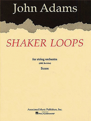 Book cover for Shaker Loops (revised)
