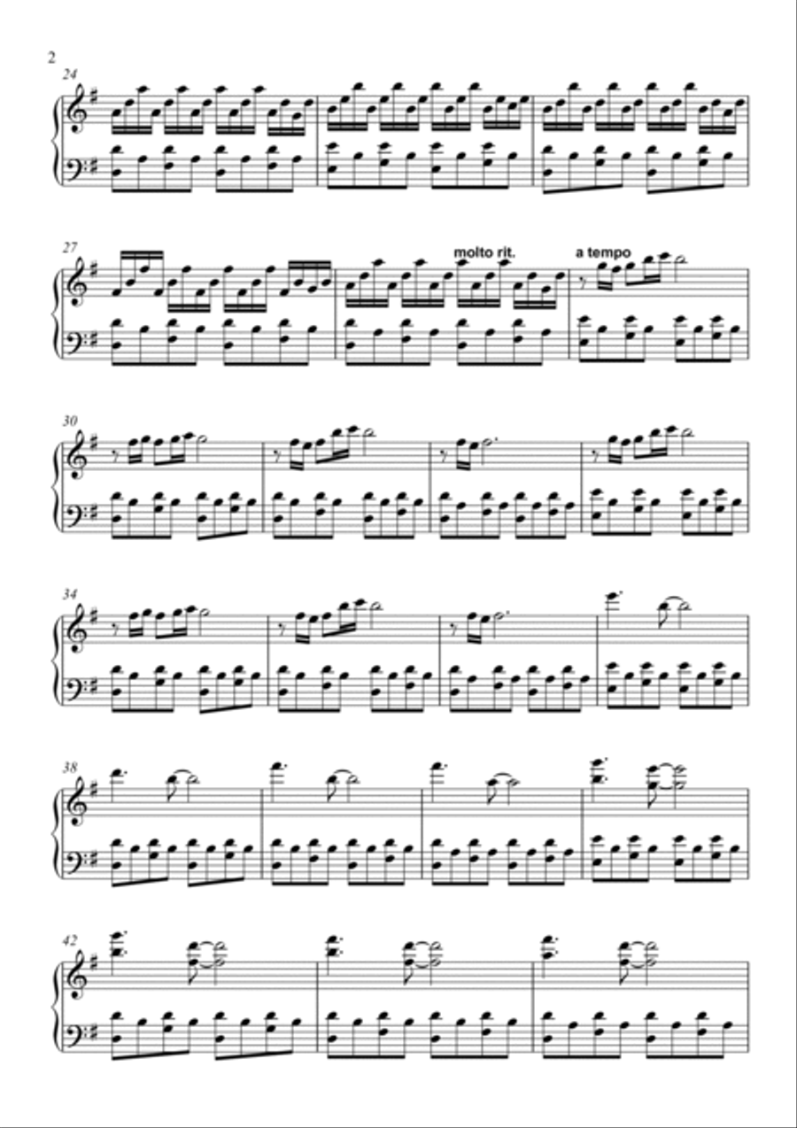 Comptine D'un Autre Été: L'après-midi Piano Solo scores gallery preview page 2