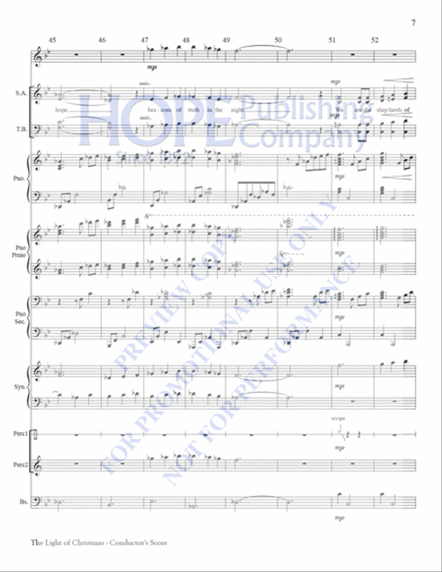 The Light of Christmas Choir scores gallery preview page 8
