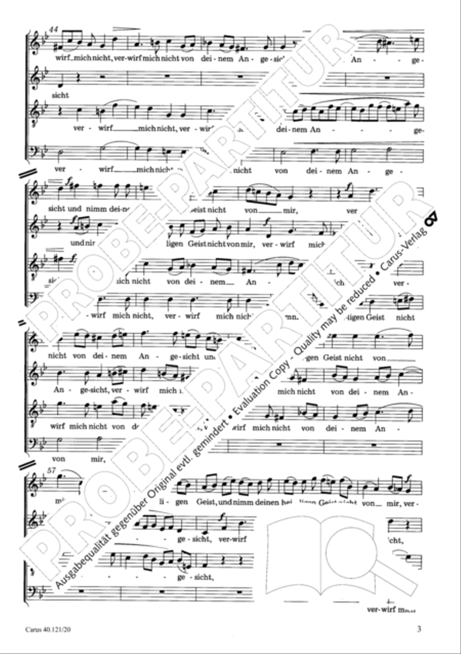 Make in me, o God a clean pure heart Choir scores gallery preview page 4