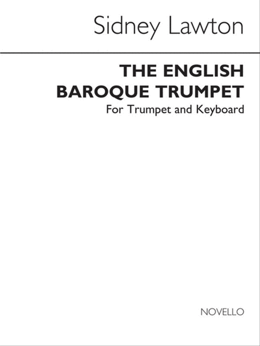 Lawton English Baroque Tpt/Piano(Arc) Trumpet Solo scores gallery preview page 1