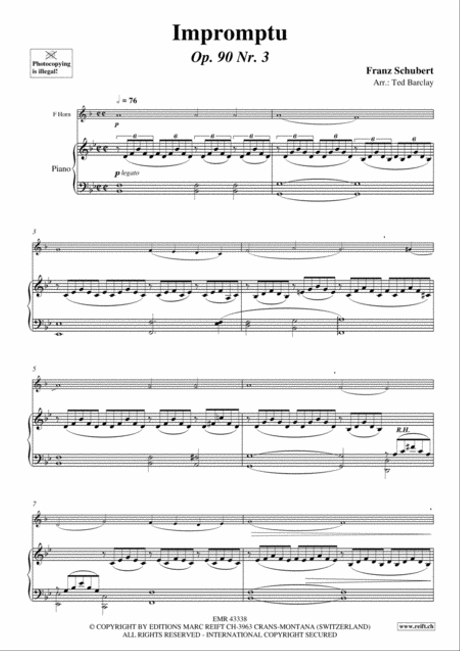 Impromptu Impromptu Horn scores gallery preview page 4