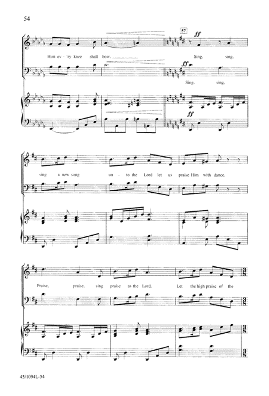 10 Anthems for about 10 Singers Unison Choir scores gallery preview page 55
