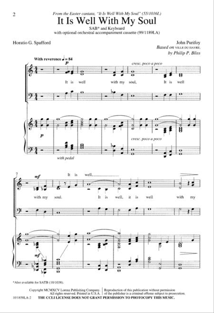 It is Well with my Soul 3-Part scores gallery preview page 2