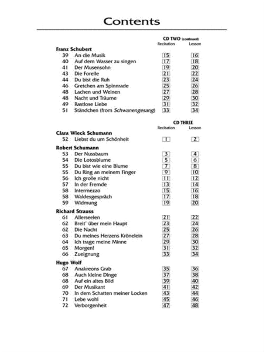 The Lieder Anthology - Pronunciation Guide Voice scores gallery preview page 3