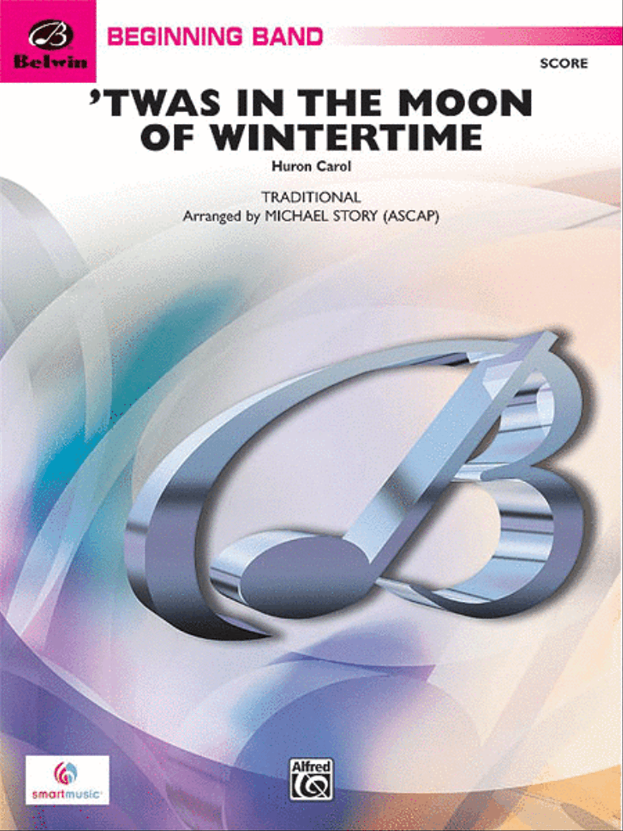 'Twas in the Moon of Wintertime Concert Band scores gallery preview page 1