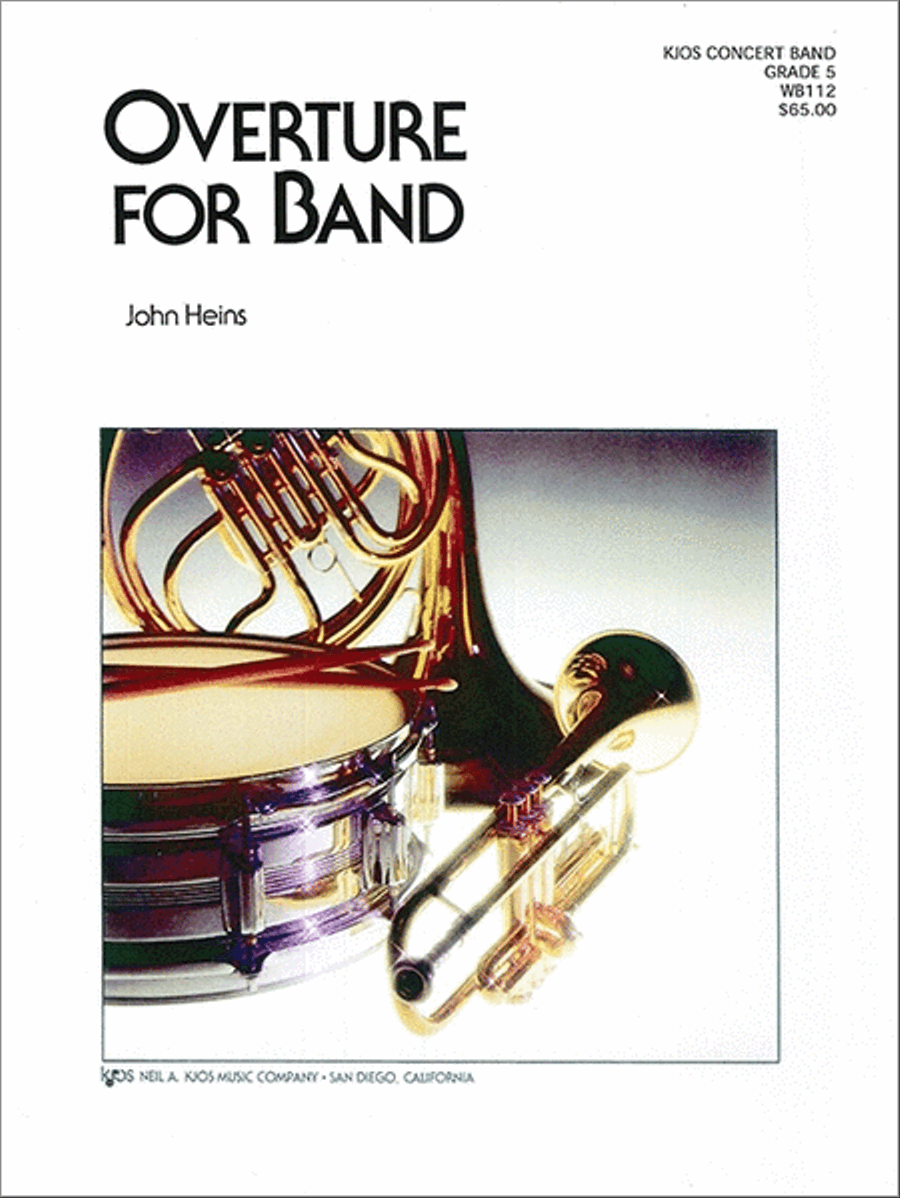 Overture For Band Concert Band scores gallery preview page 1