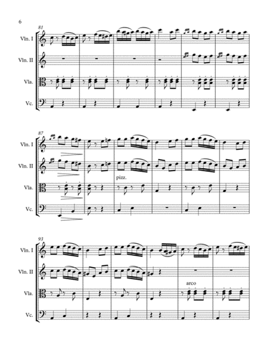 Mozart, Rondo Alla Turca - String Quartet image number null