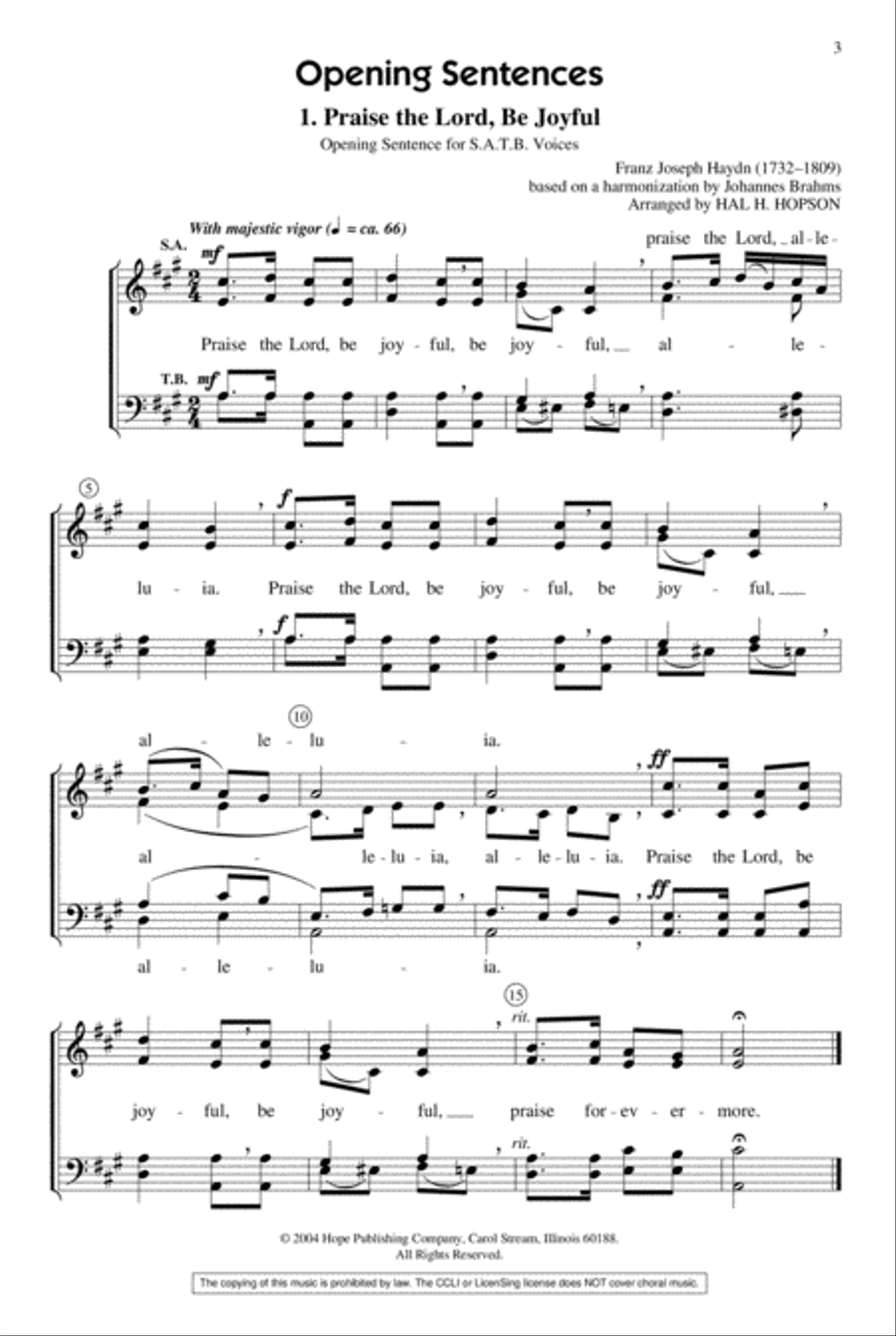 Service Music from Master Composers 4-Part scores gallery preview page 2