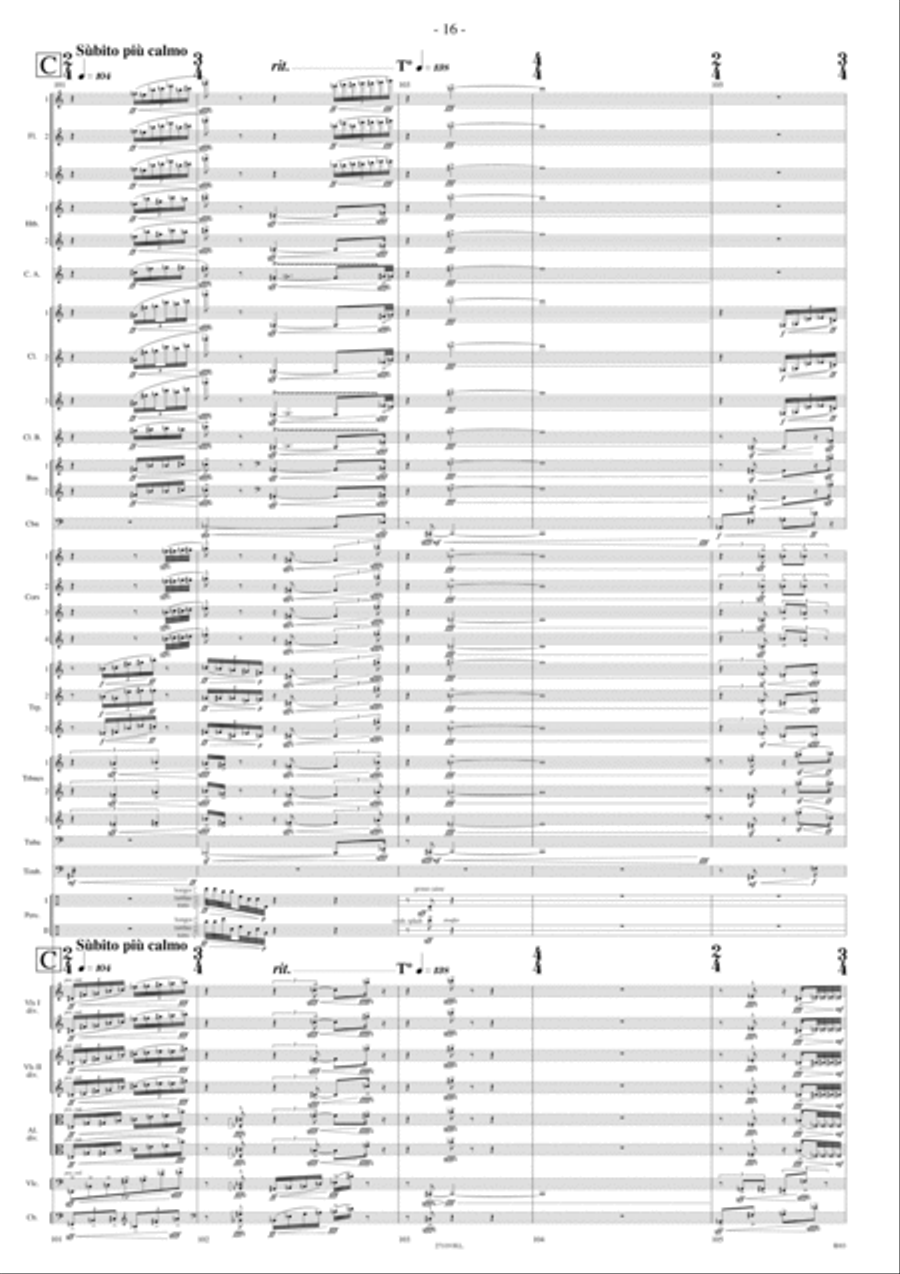Lucifer D'Apres Pollock Orchestra scores gallery preview page 15