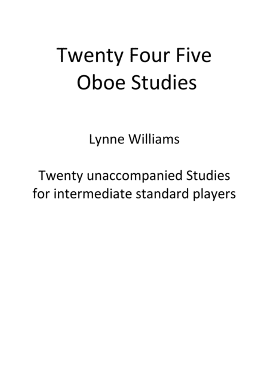 Twenty Four Five Twenty Four Five Oboe scores gallery preview page 1