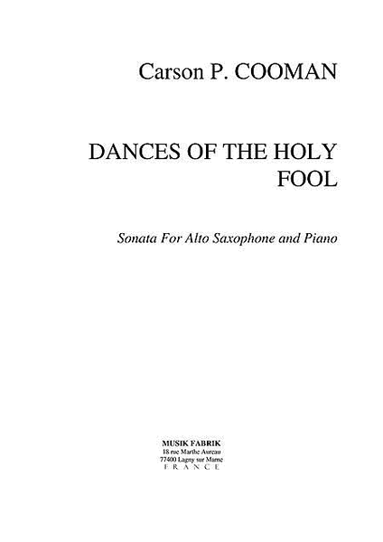 Dances of The Holy Fool : Sonata