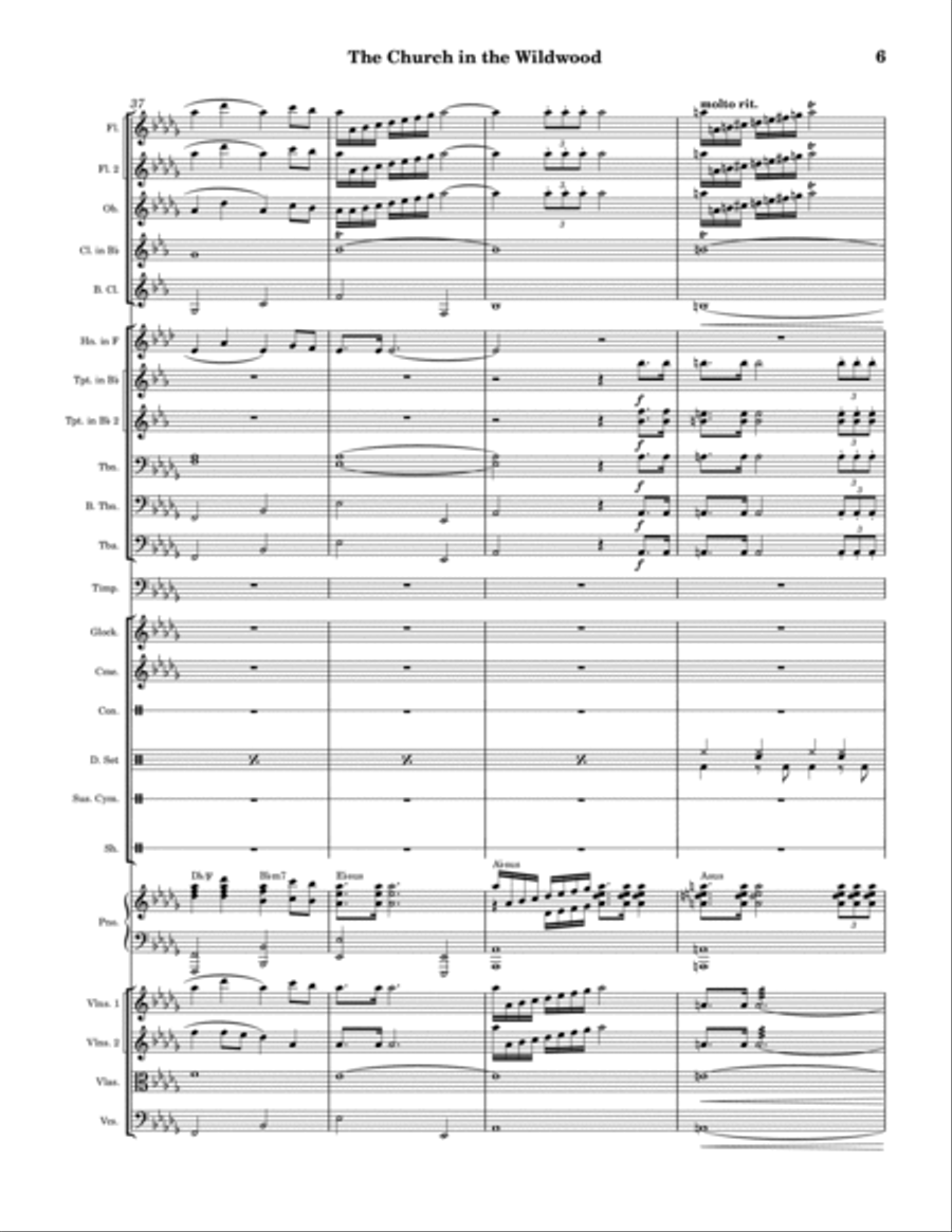 The Church in the Wildwood Full Orchestra scores gallery preview page 6