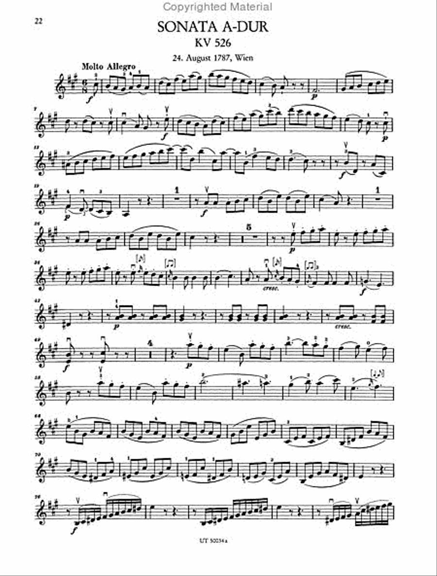 Sonatas for Piano and Violin, Vol. 3 Violin Solo scores gallery preview page 8
