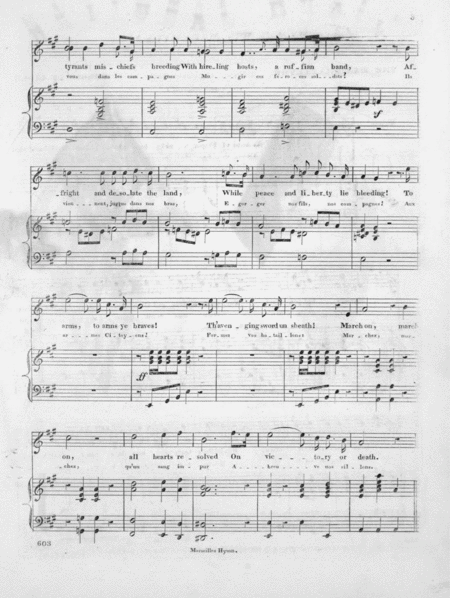 National Music. Marseilles Hymn