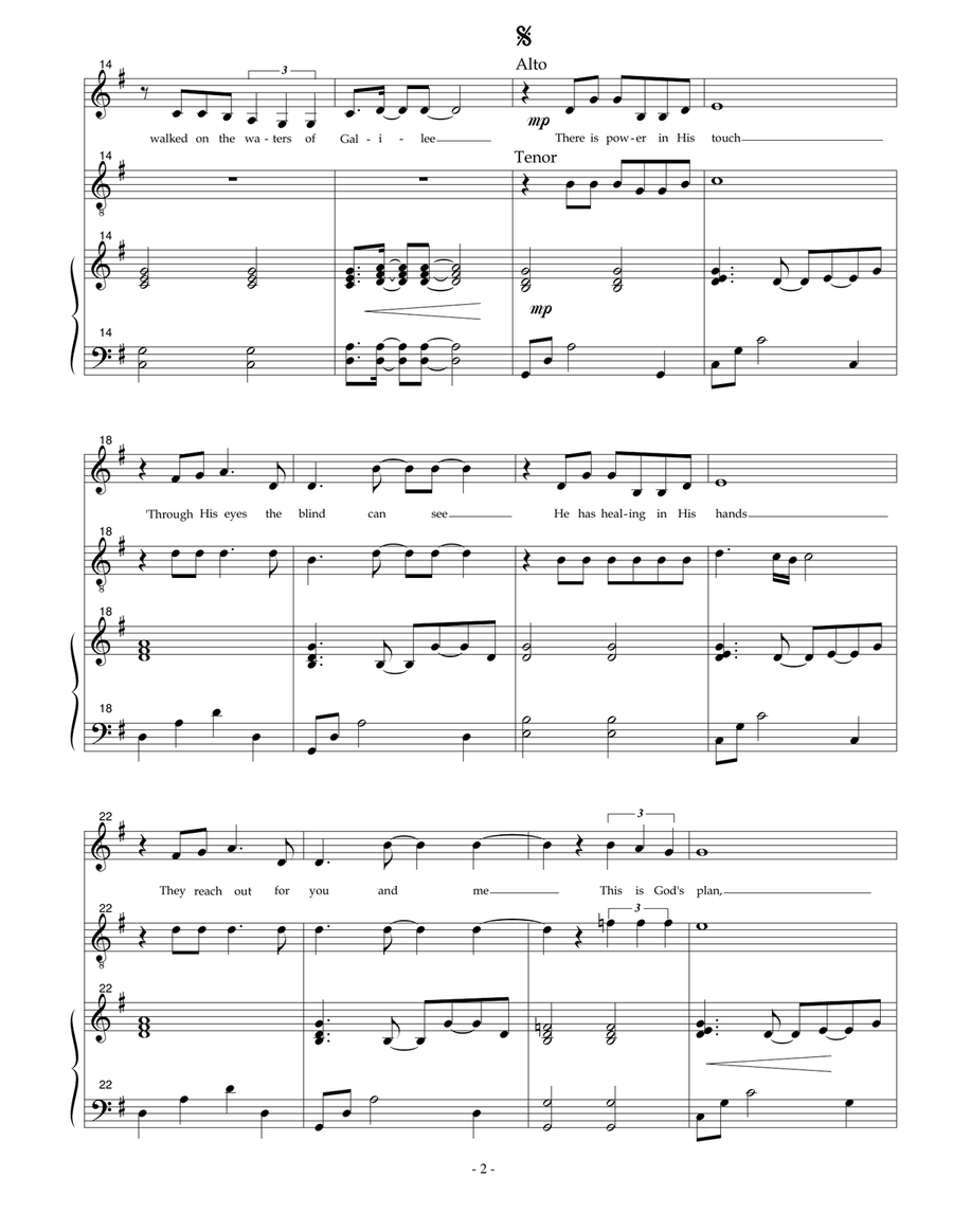 Power In His Touch Piano scores gallery preview page 3