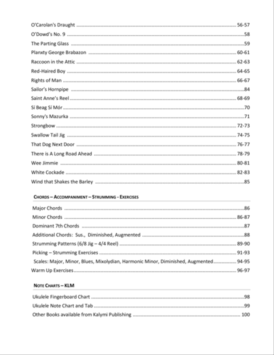 Celtic World Collection - Ukulele Ukulele scores gallery preview page 4
