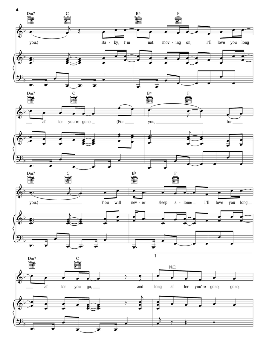 Gone, Gone, Gone Acoustic Guitar scores gallery preview page 4