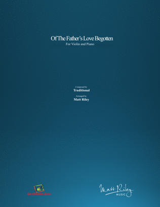 Book cover for Of The Father's Love Begotten - Violin (with Accompaniment Track)