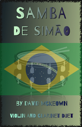 Book cover for Samba de Simão, for Violin and Clarinet Duet