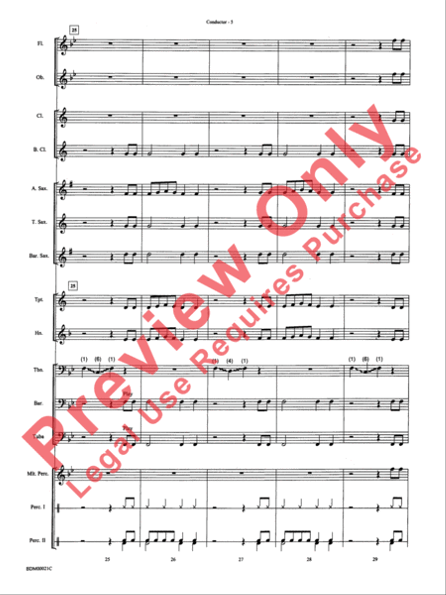 Slip and Slide Concert Band scores gallery preview page 8